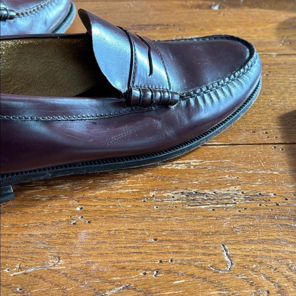 Florsheim Berkley Penny Loafers Men’s 30253 Burgundy Leather Preppy Size 10 D main image 8